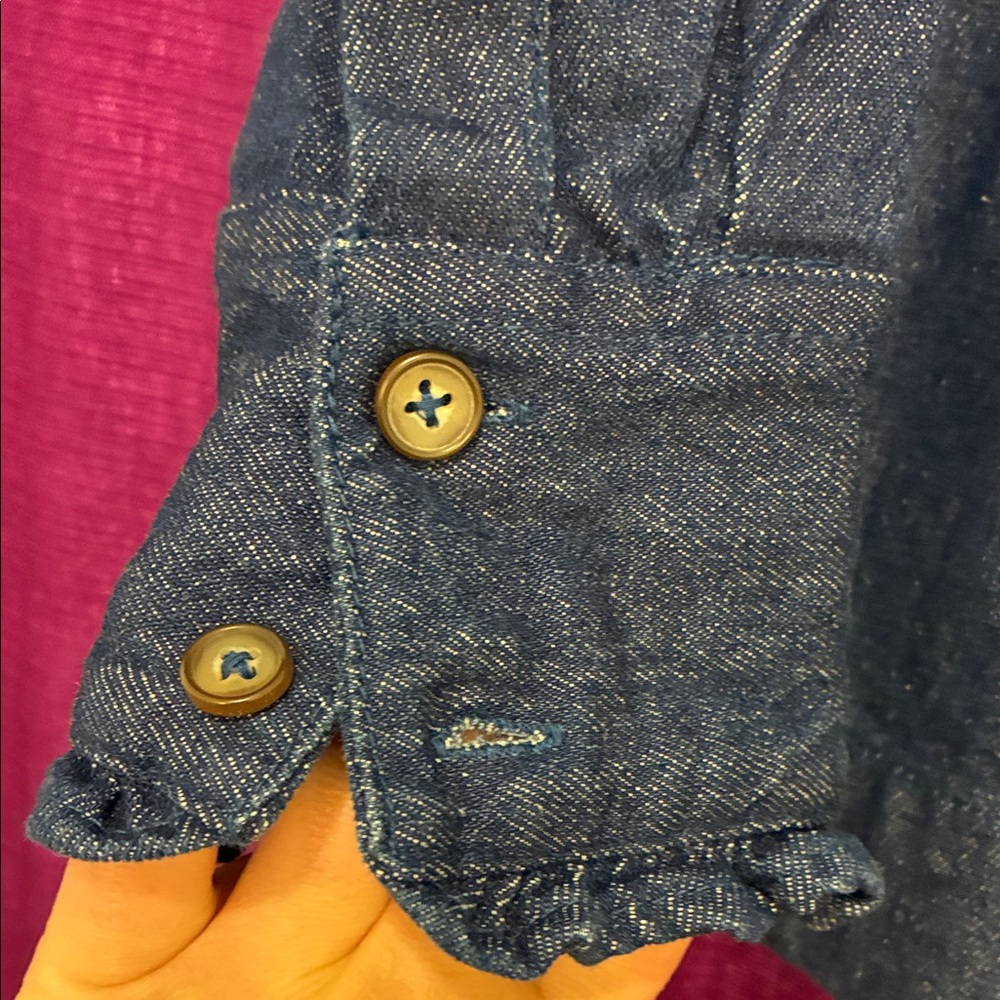 Solitaire Denim and Black Lace Blouse - Picture 5 of 8